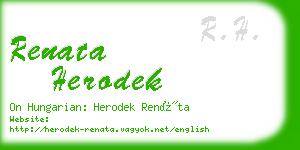 renata herodek business card